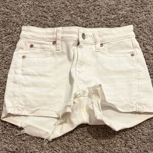 American Eagle Outfitters Cream Jean Shorts
